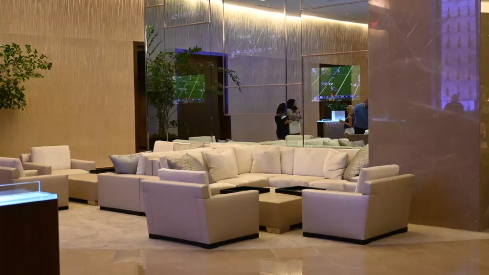 Owners Club exclusive lounge area. 