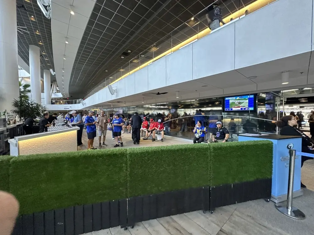 All-inclsuive food and beverage VIP Club area