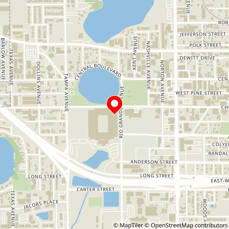 Map of Camping World Stadium's location