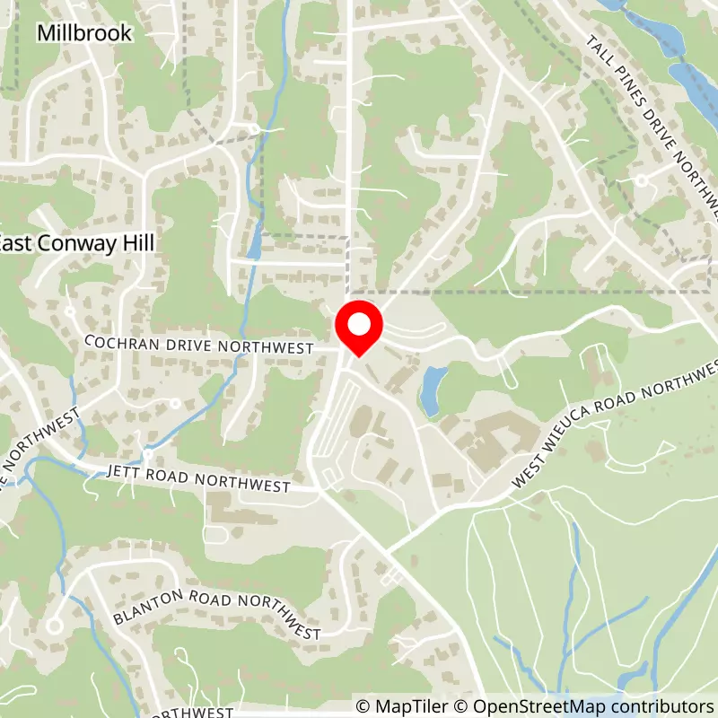 Map of Synovus Bank Amphitheater at Chastain Park's location