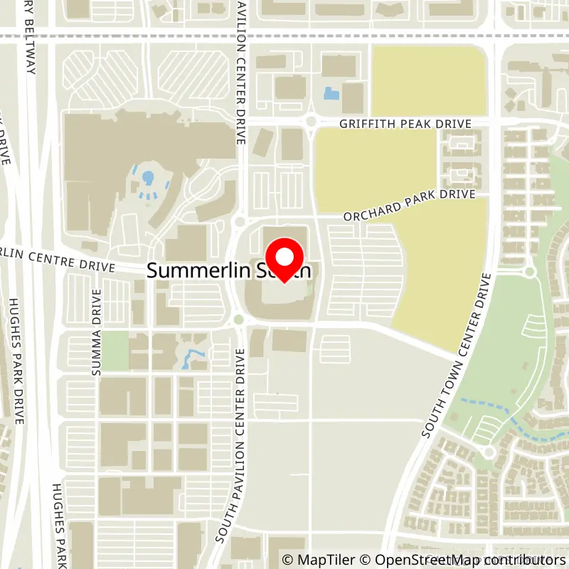 Map of Las Vegas Ballpark's location