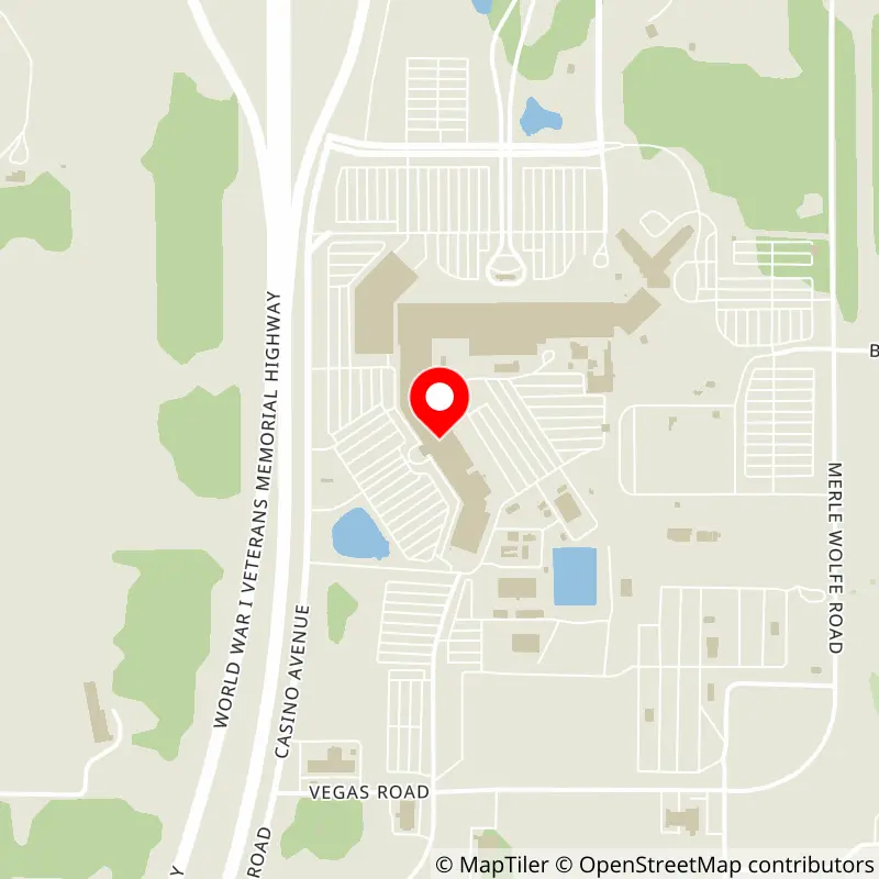 Map of Lucas Oil Live at WinStar World Casino and Resort's location