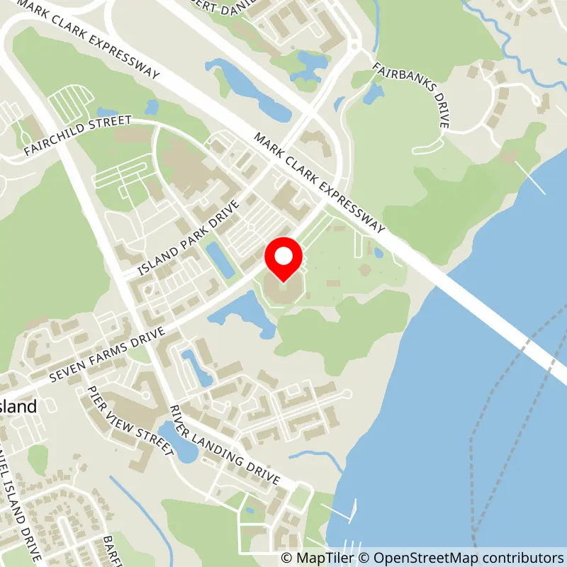 Map of Credit One Stadium's location