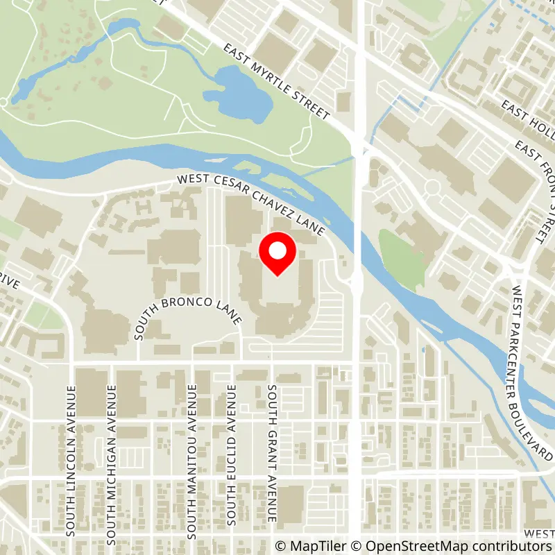 Map of Albertsons Stadium's location