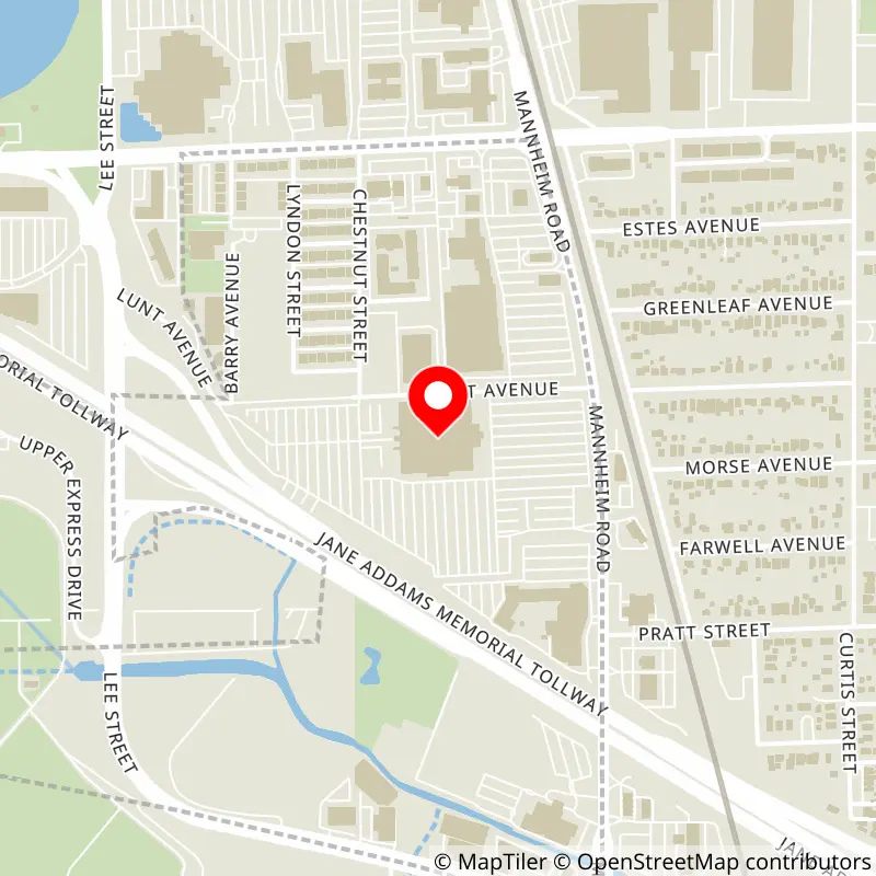 Map of Allstate Arena's location
