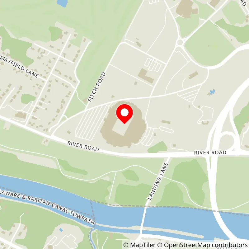 Map of SHI Stadium's location