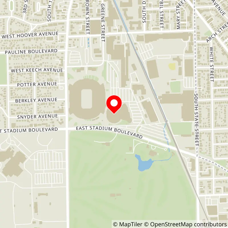 Map of Crisler Center's location