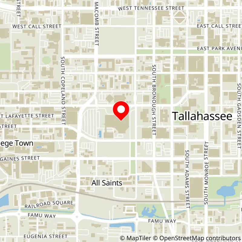 Map of Donald L. Tucker Civic Center's location