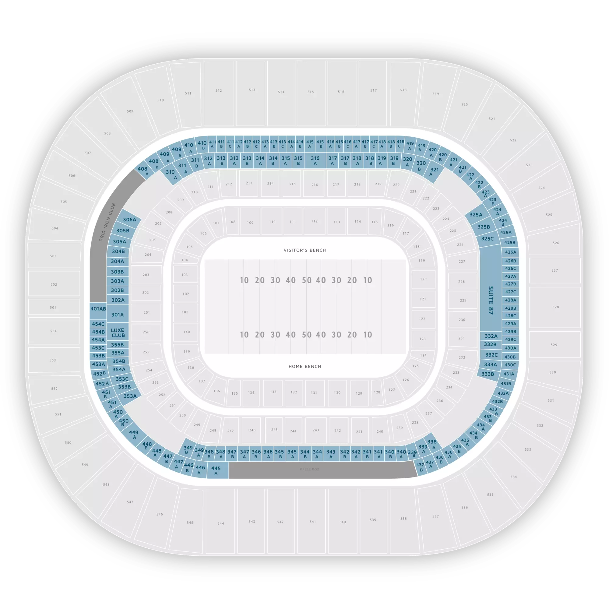 Bank Of America Stadium Suites and Premium Seats