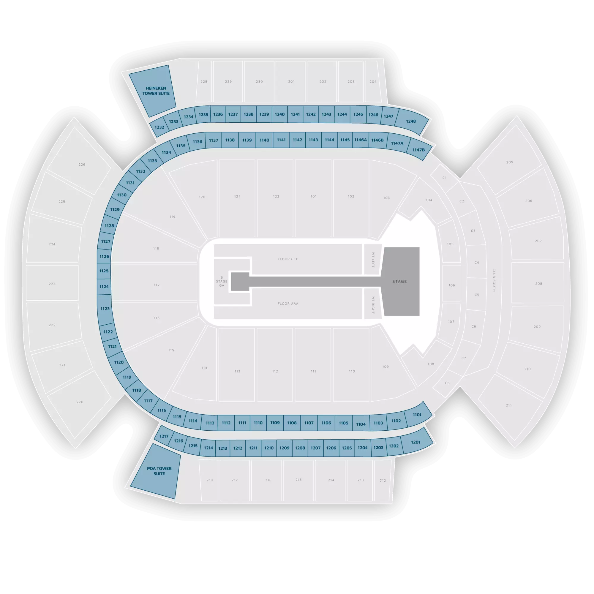 Seating Charts  Desert Diamond Arena