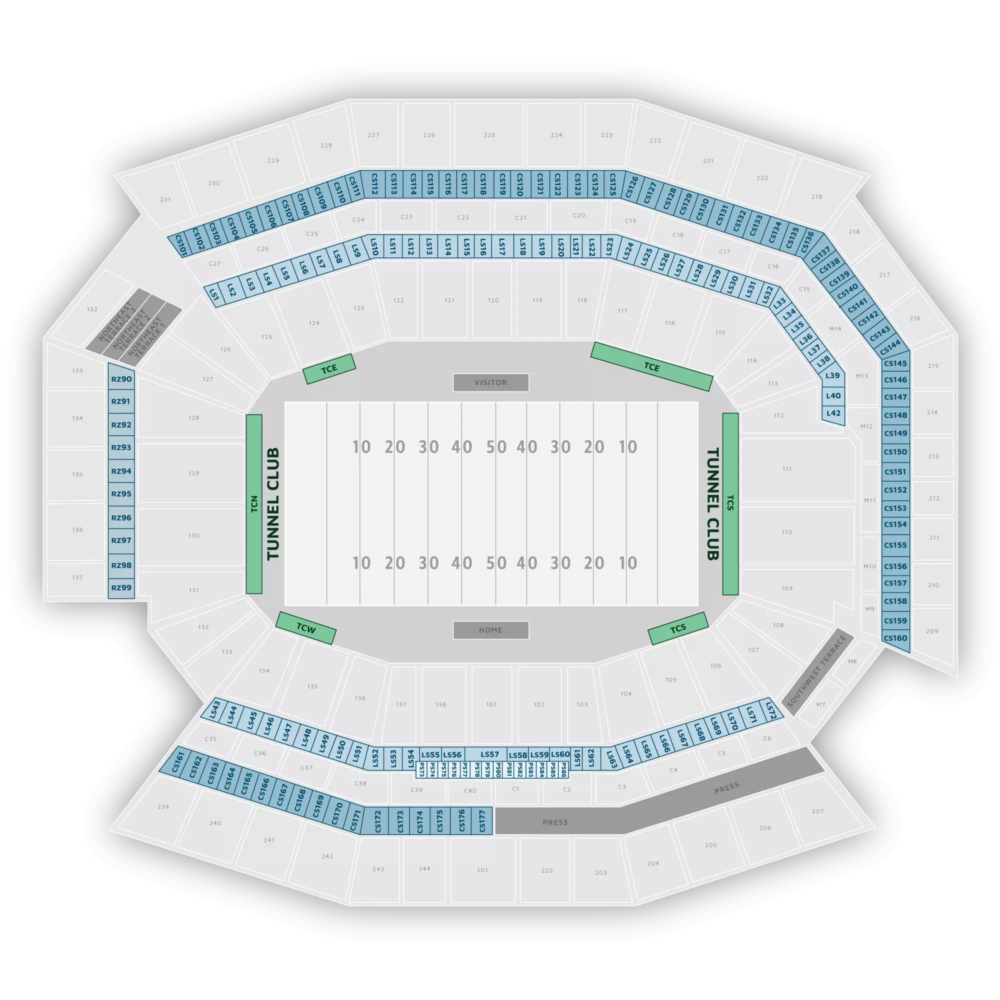 Lincoln Financial Field Seating Chart & Map